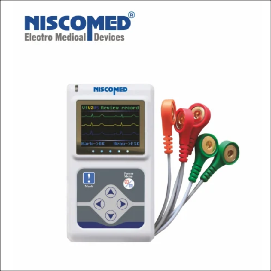 Niscomed 3 Channel ECG Holter Machine - Flight 9803